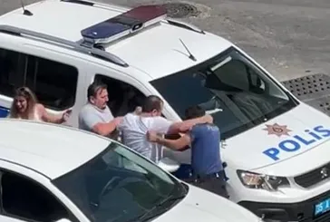 İzmir’de polise yumruklu saldırı