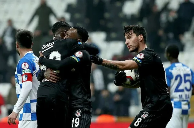 Kartal Türkiye Kupası'na veda etti! MAÇ SONUCU: Beşiktaş 2 - 3 Erzurumspor MAÇ ÖZETİ İZLE