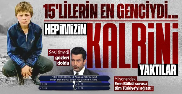 Kenan İmirzalıoğlu'nun sesi titredi! Kim Milyoner Olmak İster'de şehit Eren Bülbül'e vefa: "Maalesef 15 yaşında o cana kıydılar"