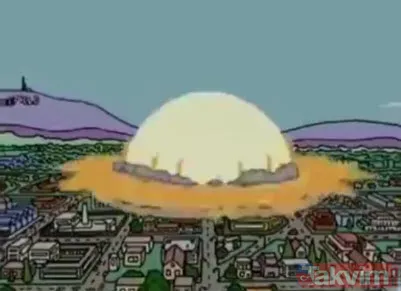 Dünya genelinde binlerce sosyal medya kullanıcısı bu görüntüleri paylaşarak Simpsonlar Beyrut patlamasını da bildi paylaşımları yapıyor.
