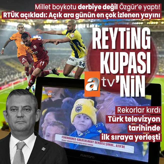 CHPli Özgür Özelin boykot çağrısı karşılık bulmadı tüm Türkiye ATV izledi! Emsal maçları geride bıraktı