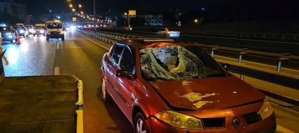 TEM Otoyolu’nda feci kaza