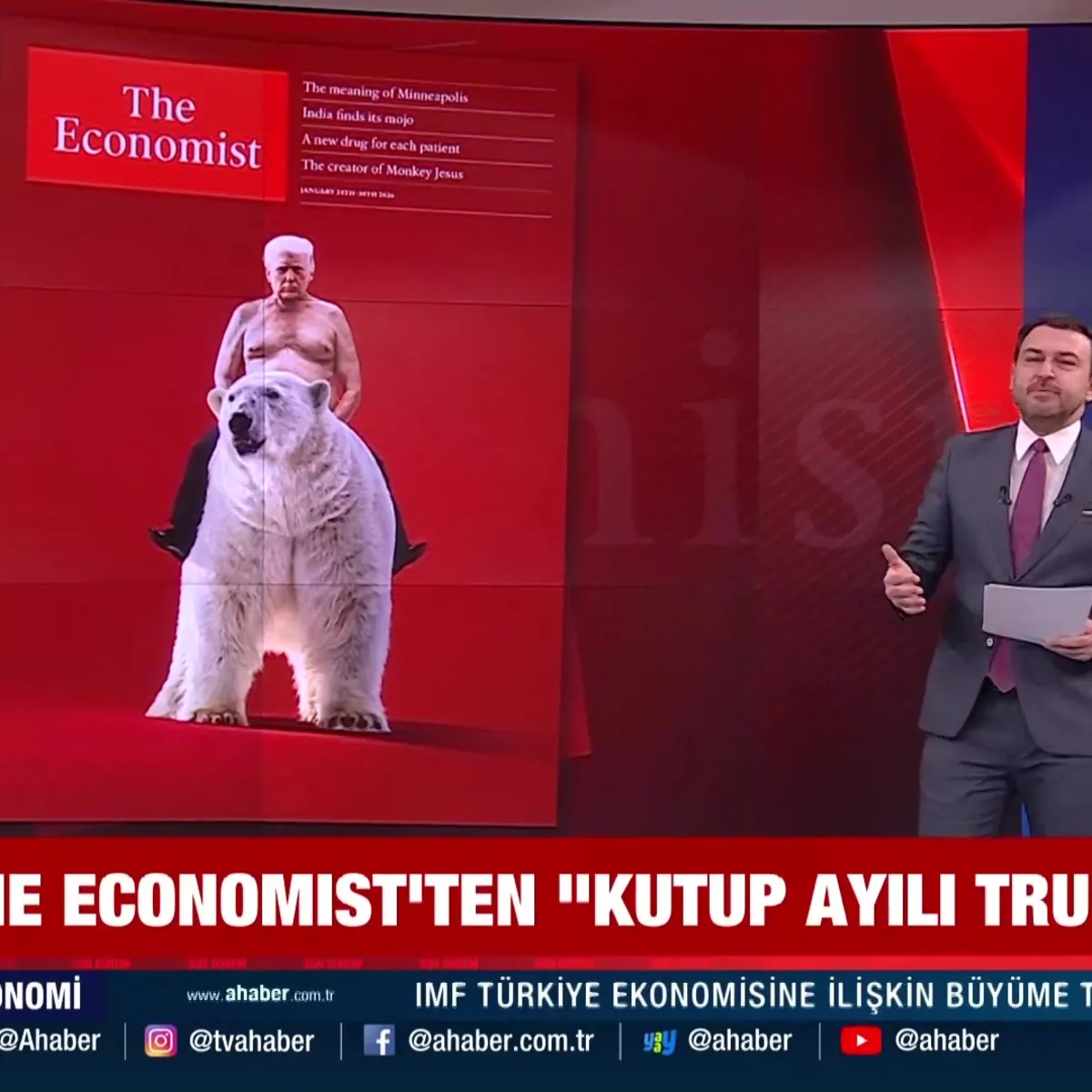 The Economist'ten ''Kutup ayılı Trump'' kapağı