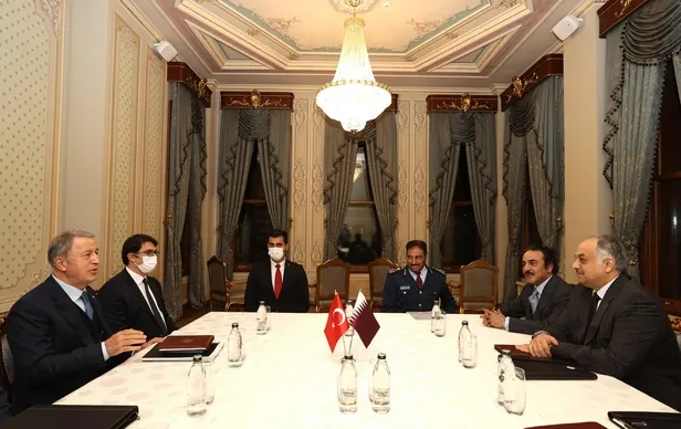 Türkiye ile Katar arasında kritik temas! Milli Savunma Bakanı Akar, Katar Savunma Bakanı Atiyye ile görüştü-3