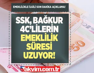 Emeklilik ile ilgili son dakika açıklama! SSK, Bağkur, 4C'linin emeklilik süresi uzuyor! e- Devlet'ten hemen bakın! Ödemeler iptal ediliyor...