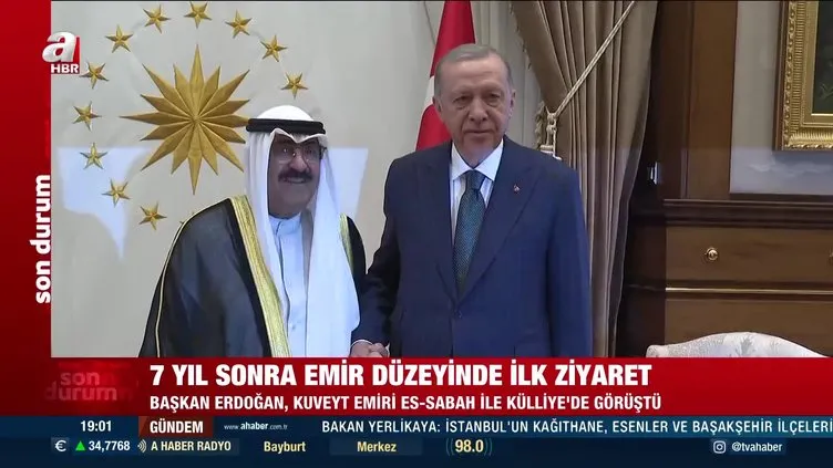 Başkan Erdoğan, Kuveyt Emiri Es-Sabah ile Kulliye’de görüştü!