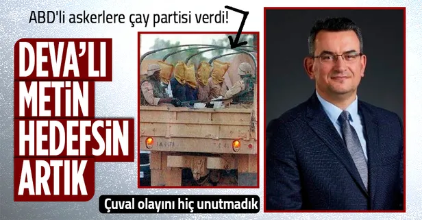 DEVA Partisi'nin Kurucu Üyesi Metin Gürcan, Türk askerlerinin başına çuval geçiren ABD'lilere çay partisi verdi