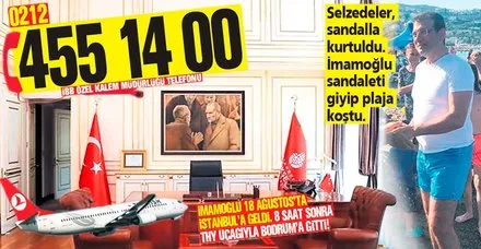 İstanbul selle boğuşurken CHP'li Başkan Ekrem İmamoğlu Bodrum'a geri döndü