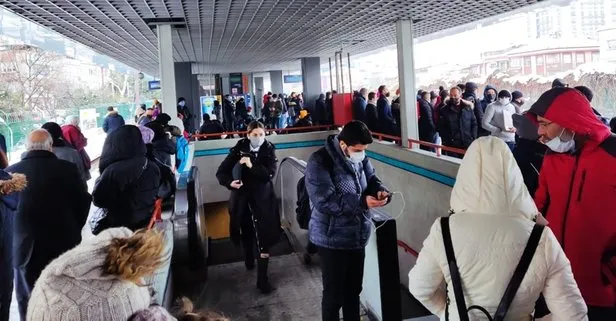 İstanbul’da metro arızası