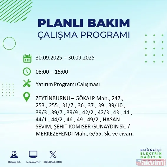İstanbul’un 23 ilçesinde elektrikler kesilecek! 30 Eylül 2025 BEDAŞ kesinti listesi - 4