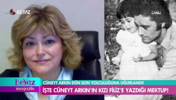 Cüneyt Arkın’ın sır gibi sakladığı kızı Filiz’e yazdığı mektup ortaya çıktı! Her satırı yürekleri dağladı