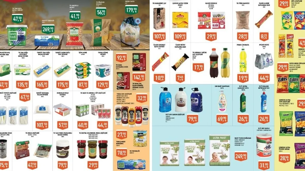 Tarım Kredi Market’te kaşar ve tereyağı indirimde! 24 Eylül-4 Ekim Kooperatif Market fiyat lsitesi