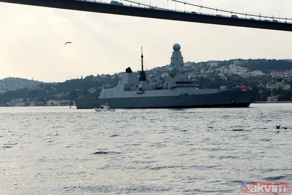 SON DAKİKA: Karadeniz'de Rusya ile gerilimi artıran İngiliz savaş gemisi 'HMS Defender' Boğaz'dan geçerek görev yerinden ayrıldı - 6