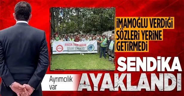 SON DAKİKA: İstanbul Ağaç ve Peyzaj AŞ işçilerinden İBB önünde düşük maaş protestosu