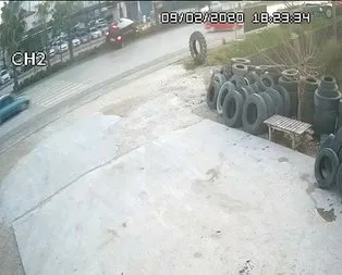 AK Partili yaralandığı kaza kamerada