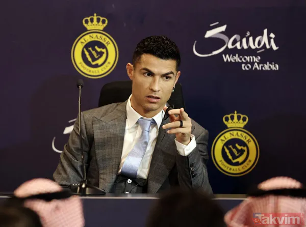 Sansasyonel transfer sansasyonel imza! Al Nassr'dan Cristiano Ronaldo için tören: "Çok rekor kırdım, biraz da burada kırayım" - 3
