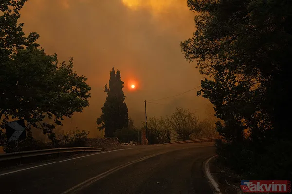 Yunanistan alevlere teslim oldu! O güne kadar kırmızı alarm! | Türkiye'den Yunanistan'a yardım eli - 14