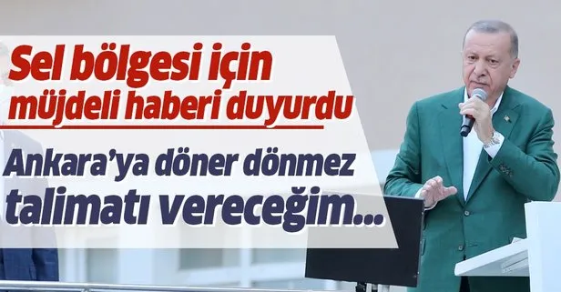 Son dakika: Başkan Erdoğan Giresun’daki sel bölgesin Doğankent’ten doğalgaz ve hastane müjdesi