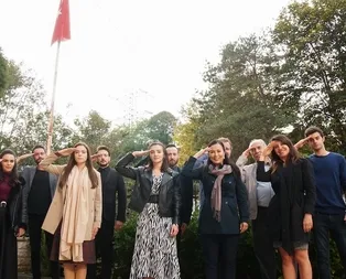 Barış Pınarı Harekatı’na katılan kahraman Mehmetçike Kimse Bilmez oyuncularından destek!