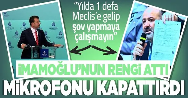 İBB Meclisi’nde İmamoğlu zorbalığı!