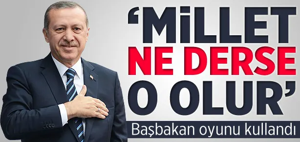 Millet ne derse o olur