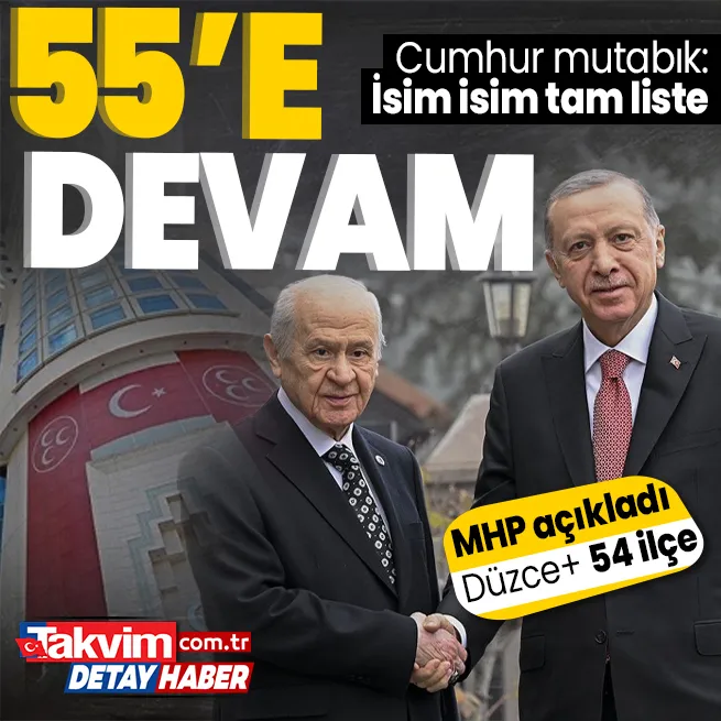 Son dakika: MHP 1 il 54 ilçe adayını daha duyurdu!
