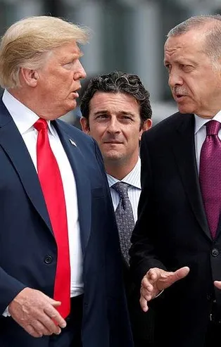 Başkan Erdoğan, Trump ile görüştü