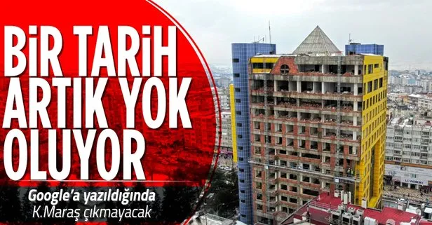 ’Dünyanın en saçma binası’ Kahramanmaraş’taki 18 katlı binanın sökümü devam ediyor