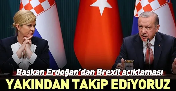 Başkan Erdoğan: Brexit sürecini yakından takip ediyoruz