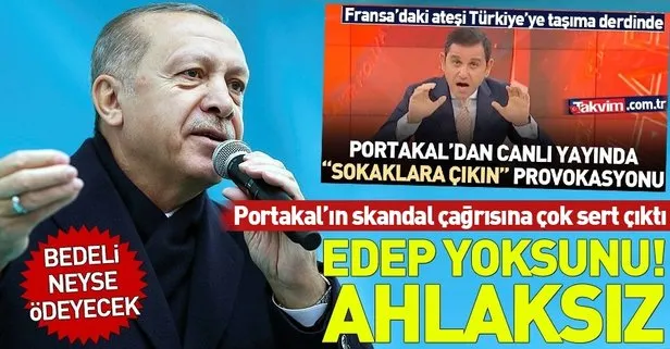 Başkan Erdoğan’dan Fatih Portakal’a çok sert sözler