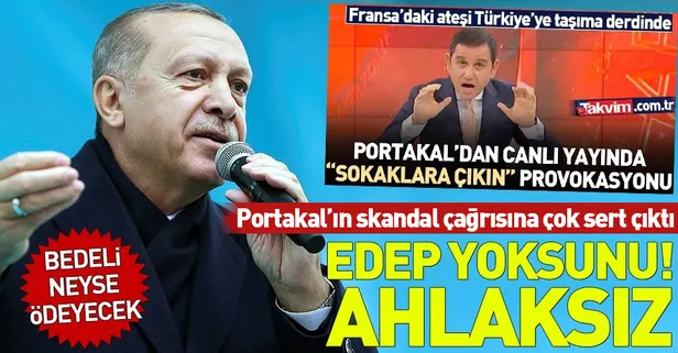Başkan Erdoğan'dan Fatih Portakal'a çok sert sözler