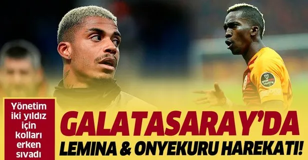 Galatasaray’da Lemina&Onyekuru harekatı! Yönetim kolları erken sıvadı...