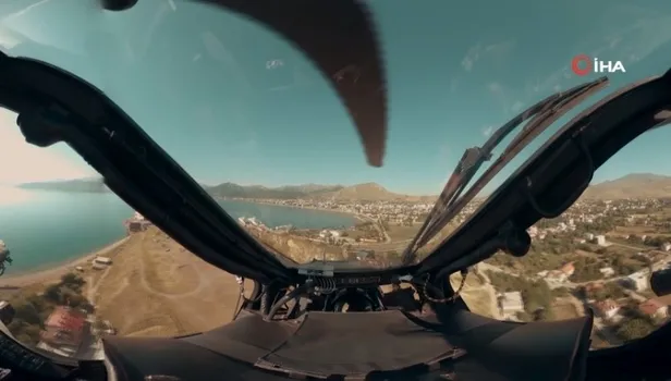 Atak helikopterinin kokpitinden gerçek operasyon görüntüleri