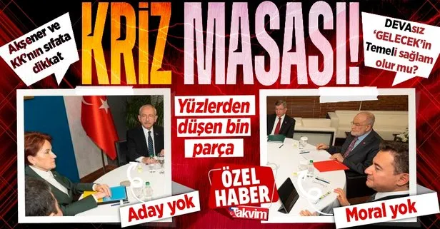 Aday yok, moral yok, çatışma çok! Masadaki kaos ve derin krizi kanıtlayan kare: Kılıçdaroğlu ve Akşener’in yüzünden düşen bin parça