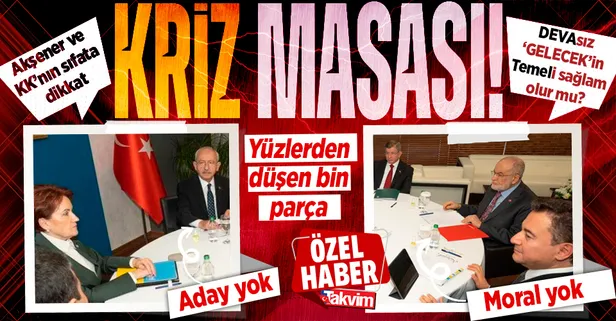 Aday yok, moral yok, çatışma çok! Masadaki kaos ve derin krizi kanıtlayan kare: Kılıçdaroğlu ve Akşener'in yüzünden düşen bin parça