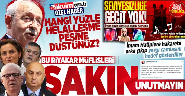 CHP, İmam Hatiplilere hakarete arka çıktı! Gülşen'in seviyesizliğine 'şaka' dendi, Kılıçdaroğlu yargı camiasını hedef gösterdi