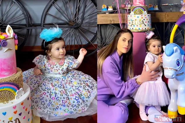 Mehmet Ali Erbil'in torunu Elisa 1 yaşına girdi ve ağzını görenler açıktı! Aynı büyükbabanın yüzü