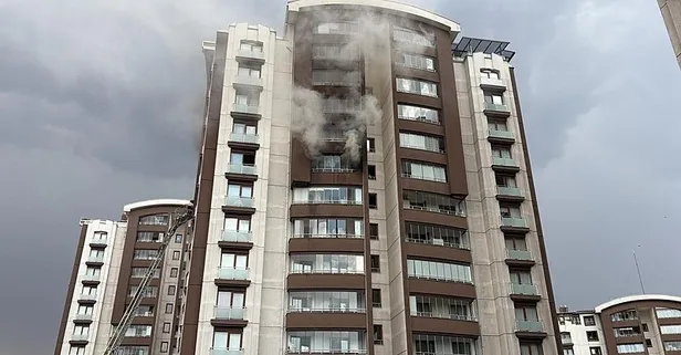 Başkentte yangın alarmı! 14 katlı binadan dumanlar yükseldi