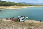 Burdur'da bulunan Karacaören Barajı’na düşen yangın söndürme uçağı karaya çıkarıldı