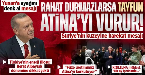 Başkan Recep Tayyip Erdoğan Samsun'dan Yunanistan'ı uyardı: Rahat durmazlarsa TAYFUN Atina'yı vurur