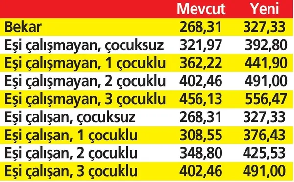 AGİ 327-556 TL, işsizlik maaşı 1732-3 bin 465 TL'ye çıkacak! Asgari ücretteki artış milyonların kazancını etkileyecek!-6
