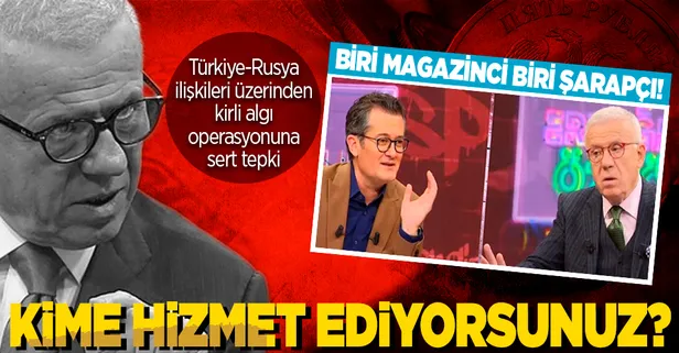 Türkiye-Rusya ilişkileri üzerinden kirli algı operasyonuna sert tepki: Bir magazinci bir 'şarapçı'! Kime hizmet ediyorsunuz?