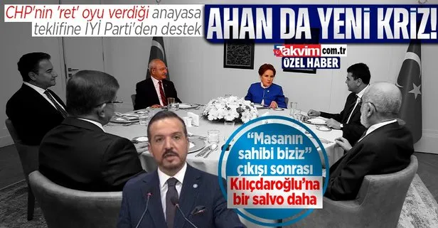 Masada yeni kaos! Başörtüsü konusunda riyakar tutum sergileyen CHP’nin ’ret’ oyu verdiği anayasa teklifine İYİ Parti’den destek