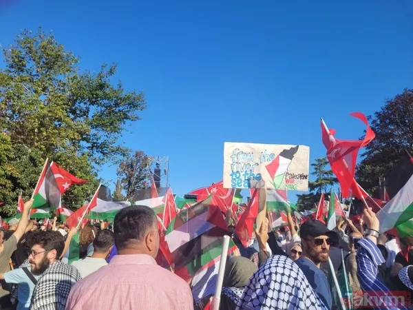 Takvim.com.tr, Ayasofya'da! Binlerce kişi Filistin için meydanlara akın etti | İşte o anlar... - 14