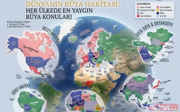 Küresel Liste Başında "Yılanlar" 🐍Var Sertifikalı Uyku Koçu Sarah Anderson'ın Paylaştığı Google Arama Verileri Analizine Göre Dünya Genelinde Rüya Tabiri En...