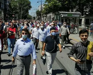 Binlerce kişi Ayasofya Camii’ne yürüdü!