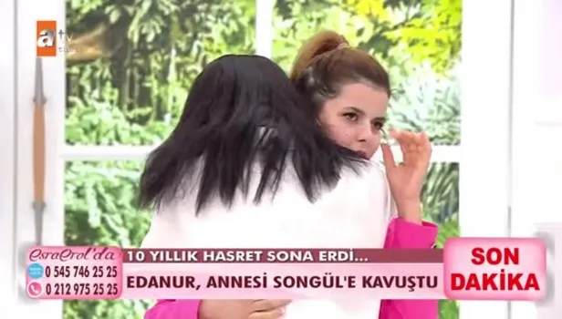 Esra Erol'da Edanur annesi Songül'e kavuştu