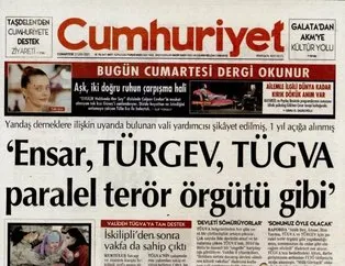 Cumhuriyet Gazetesi’nden skandal manşet