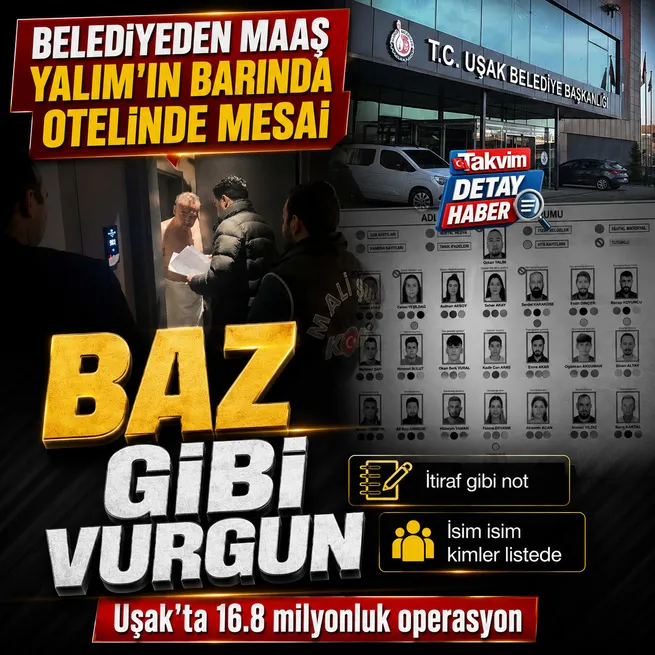 Belediyeden maaş Özkan Yalımın şirketinde mesai! Uşak’ta 16,8 milyonluk operasyon