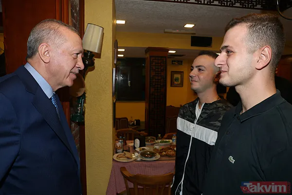 Başkan Recep Tayyip Erdoğan çorbacıda vatandaşlarla sohbet etti - 3